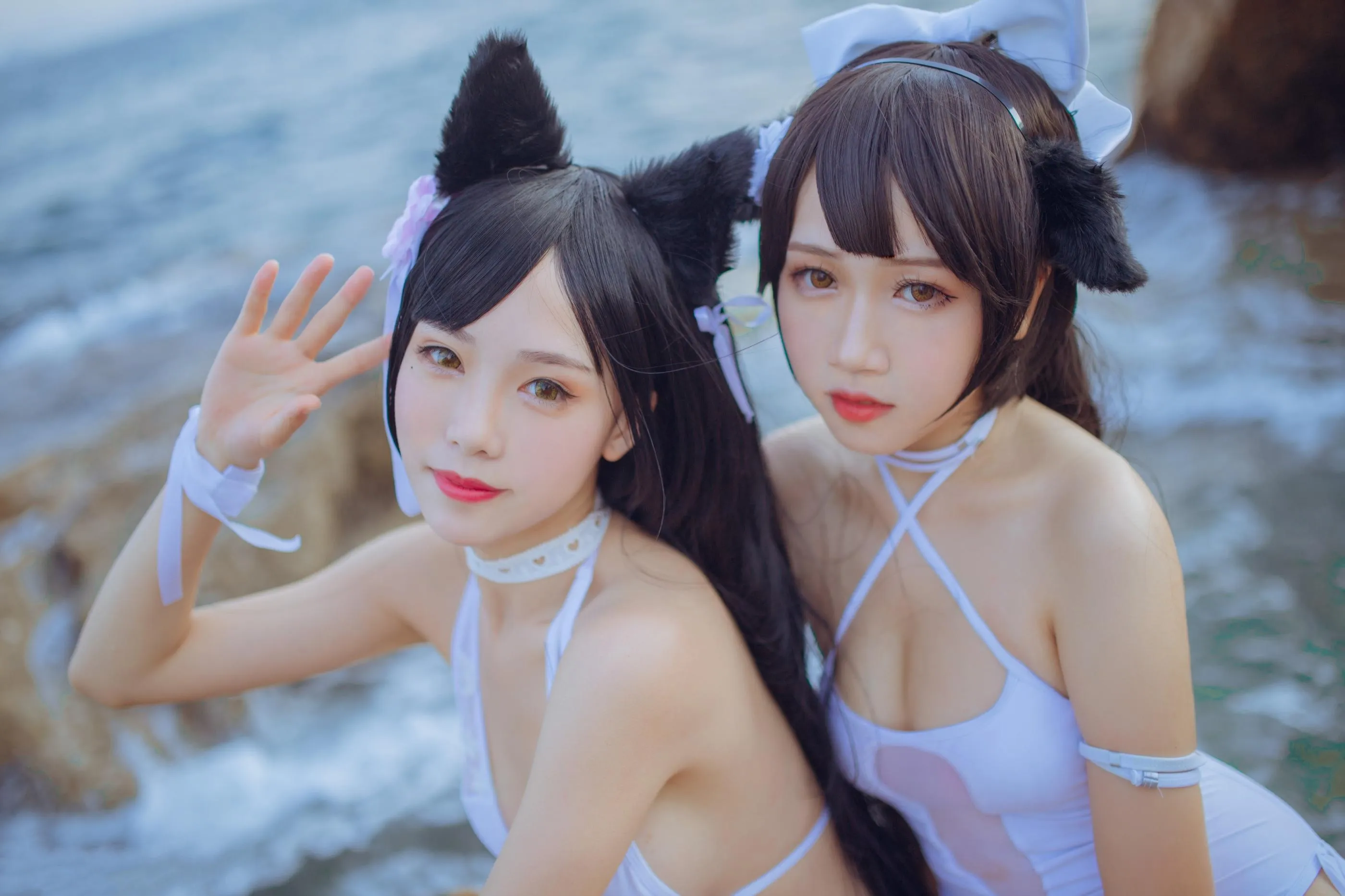 抖娘-利世 – NO.18 獒犬海边泳装 [41P]插图8